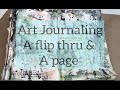 Art journaling a flip  a page
