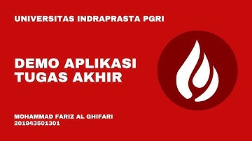 Demo Aplikasi Tugas Akhir UNINDRA - Mohammad Fariz Al Ghifari 201943501301