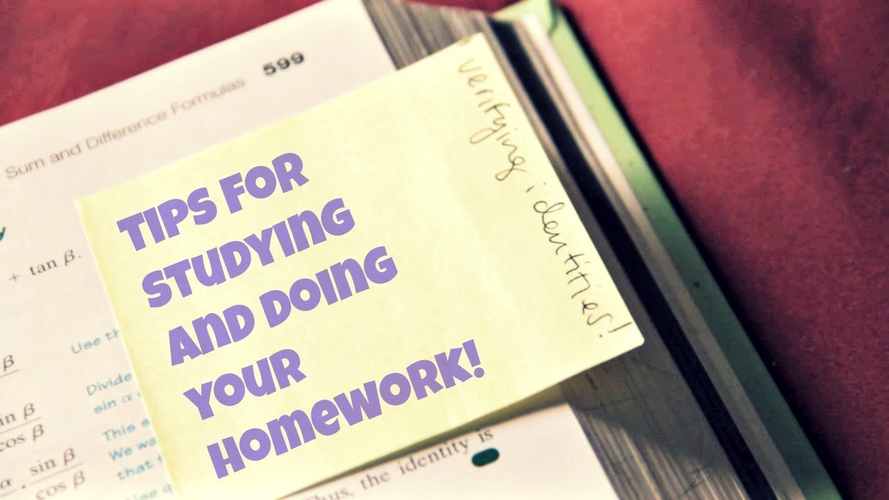 homework and studying tips