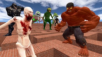 Never Go To Maze With SCP-096 VS RULK & Siren Head!! In Garry