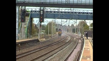DBS Class 66, 66187 & 66167, 3J01 RHTT Passing Rugeley Trent Valley (5th October 2011)