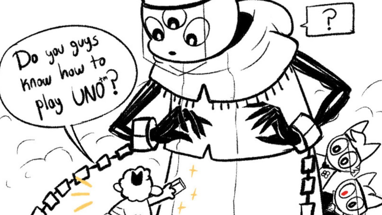 the lamb DESTROYS narinder in uno! - Cult Of the Lamb Comic Dub