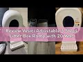 Review Vesici Adjustable 3 Steps Litter Box Ramp with 20 Waste Bags Pet Steps for Cats with Filter F