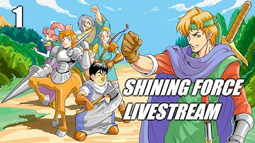 🔴 Shining Force Sega Genesis - Live Stream ⭐️ Part 1 ⭐️