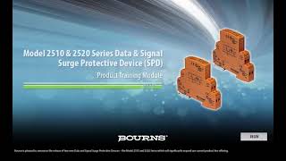 Bourns® Model 2510 & 2520 Series Data & Signal Surge Protective Device (SPD)