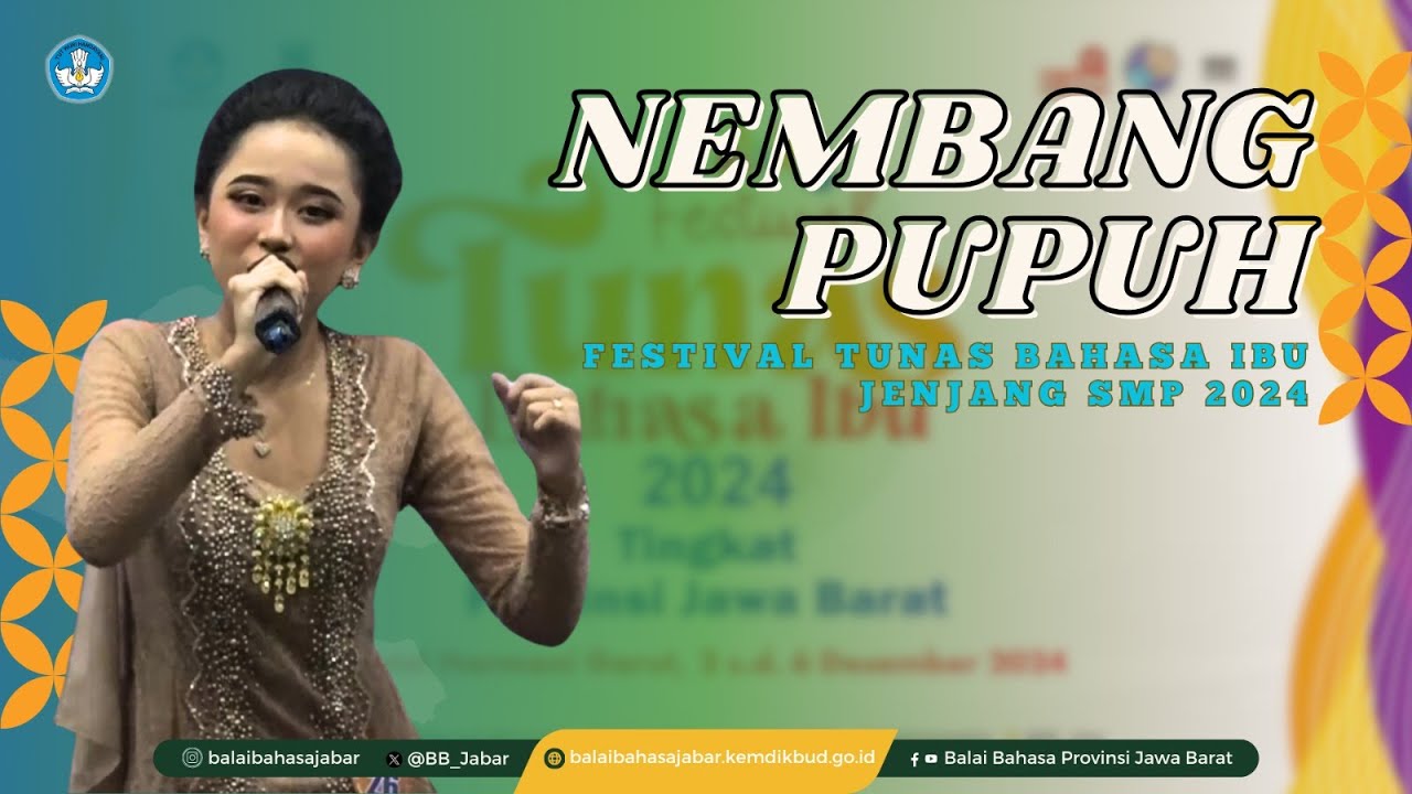 Pemenang I Nembang Pupuh Kategori PutrI Jenjang SMP, FTBI Jawa Barat 2024