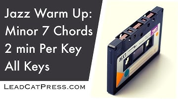 Jazz Backing Track: Minor 7 chord vamp, 2 min per key, all keys