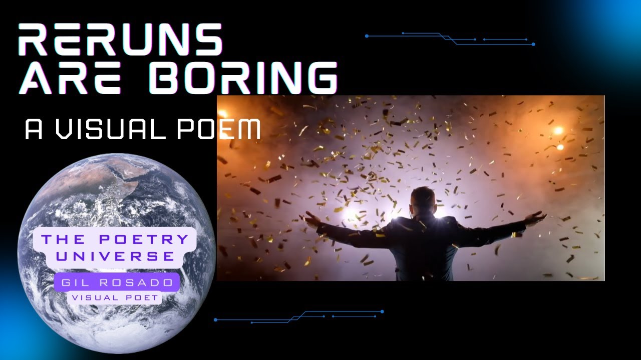 RERUNS ARE BORING  |  Are You Tired of The Madness? Visual Poem #poetry #shorts #visualpoetry