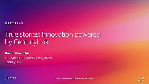 AWS re:Invent 2019: True stories: Digital business innovations on AWS (NET213-S)