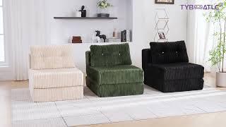 TYBOATLE Modular Cloud Loveseat with Ottoman