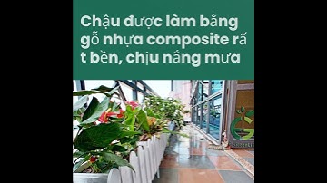 Chậu hàng rào composite trồng hoa, cây cảnh ban công. Hotline: 0978490194
