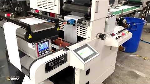 Intermittent Diecutting Machine (Semi Rotary) with sheeting for IML Labels