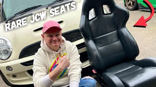 Mini R52 Seat Upgrade Time Fitting rare JCW Seats including step by step for you to do the same