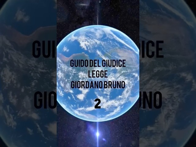 Guido del Giudice legge Giordano Bruno Nº2 #giordanobruno #aforismi #libri