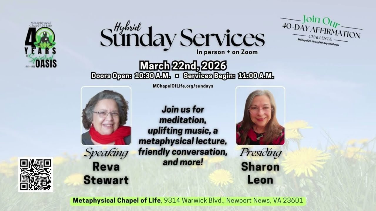 Circle of Life - Reva Stewart | Metaphysical Chapel of Life - Newport News VA | Teaching Lecture