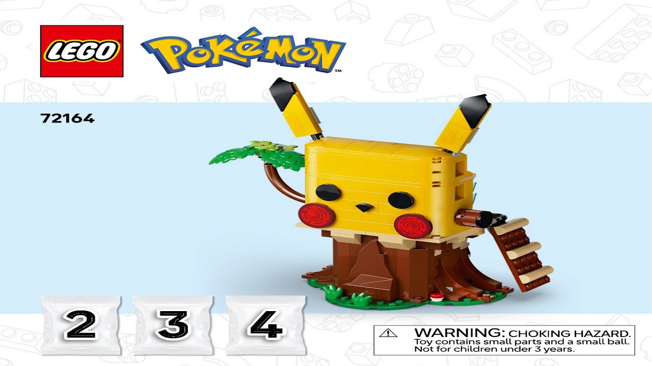 Training House with Pikachu LEGO instructions