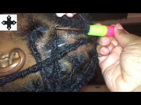 How To: Watch Me Interlock My Locs Myself Using A Crochet Needle