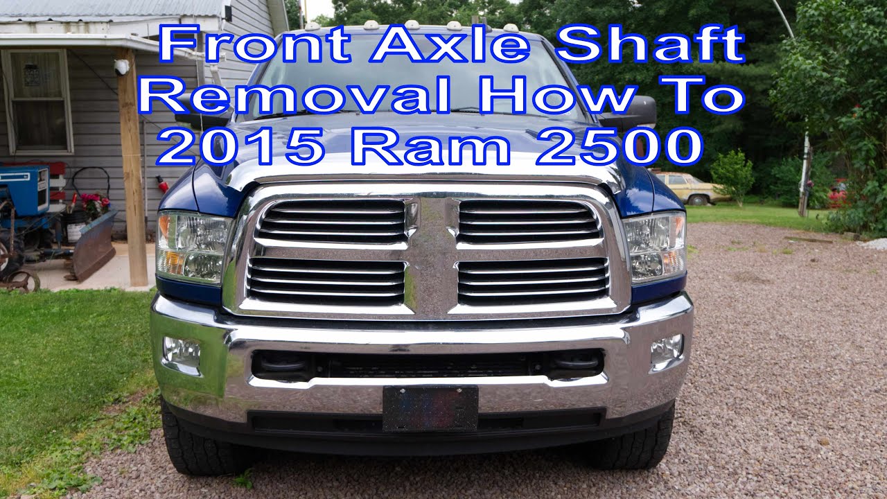 Снятие вала передней оси Ram 2500 4x4 2015 года: все этапы, тормозной суппорт и колодки, подшипни...