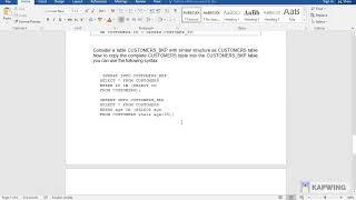 Insert Subquery in stored procedure