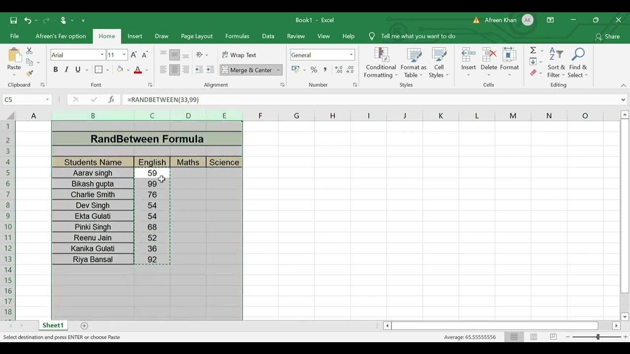 How To Insert Random Numbers In Excel Sheet randbetween excel easy how-to-insert-random-numbers-in-excel-sheet-randbetween-excel-easy