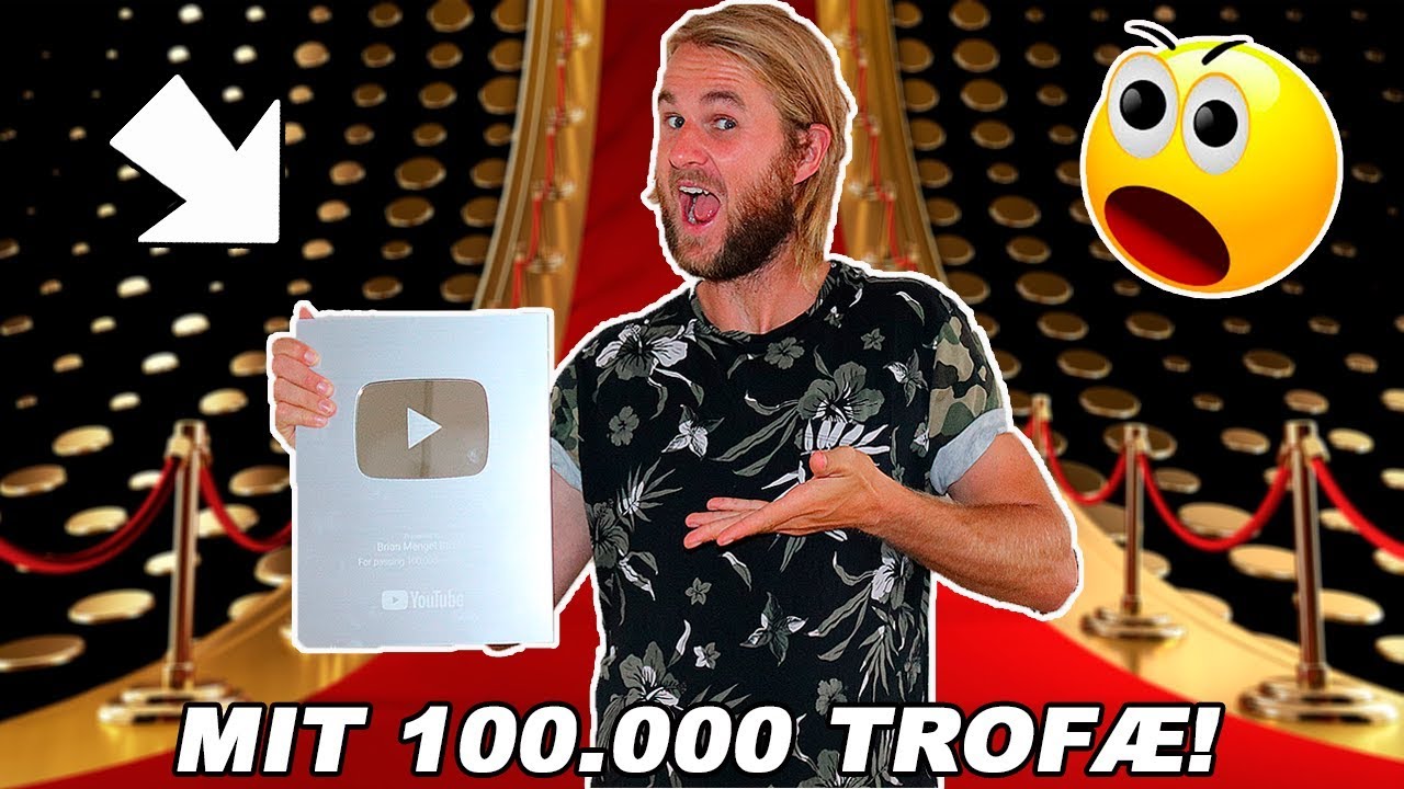 MODTAGER MIT 100 000 ABONNENTER TROF YouTube