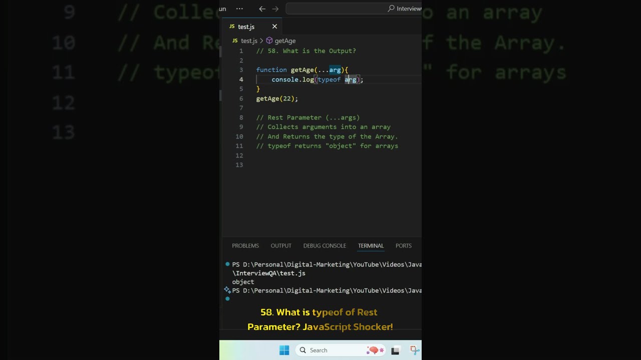 JavaScript Interview Trick Question! Can You Guess This?
