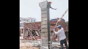 how to make concrete columns #construction #cement #cementart #home #interiordesign