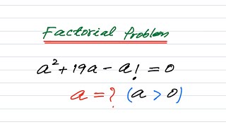Solve Given Factorial Equation Quick and Easily | VIJAY Maths 