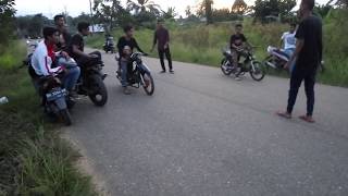 balap liar Supra 125 vs Jupiter