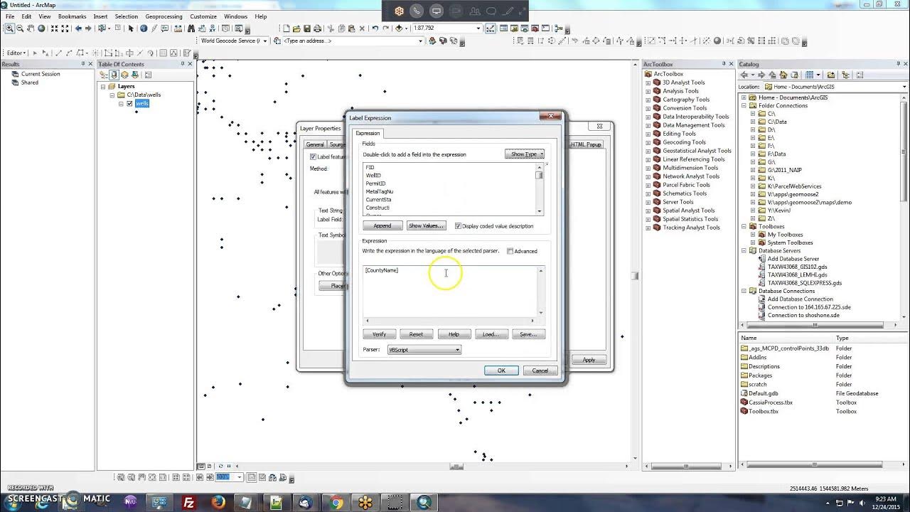 How to Label a Point Layer in ArcMap YouTube
