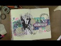 New Dina Wakley!! Art Journal Page with new products