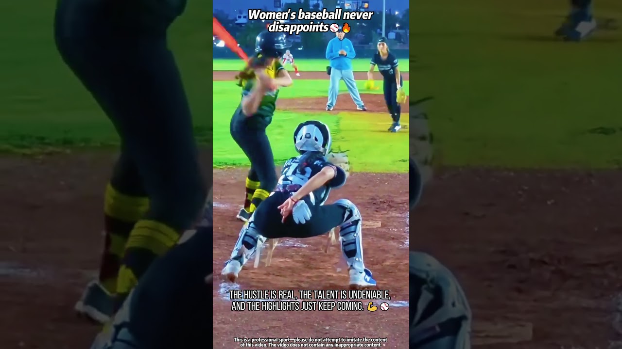 Women’s baseball never disappoints#WomensBaseball #Baseball #Futurestar #WomenInsports #viral