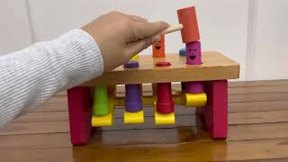 Melissa & Dough Deluxe Pounding Bench Toddler (Wooden)