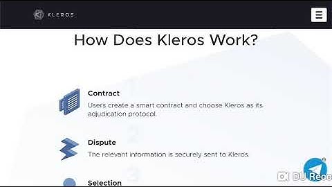 Kleros: arbitration fast, secure and affordable