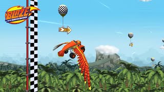 Blaze: Obstacle Course 🔥 Transform BLAZE and Fly w/ FALCON BLAZE through different locations!