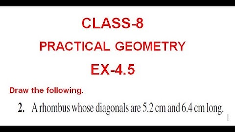 NCERT Solution CLASS-8 CHAPTER-4 Mathematics PRACTICAL GEOMETRY  Ex-4.5 Q2  @bhullar