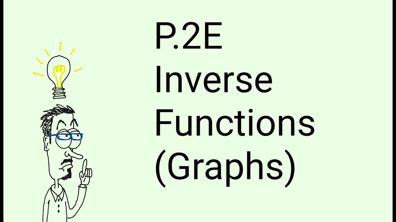 Pte Inverse P.2E - Inverse Functions (Graphs) - YouTube