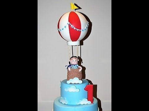Cake decorating tutorials | how to make an air balloon cake topper |  Sugarella Sweets - YouTube