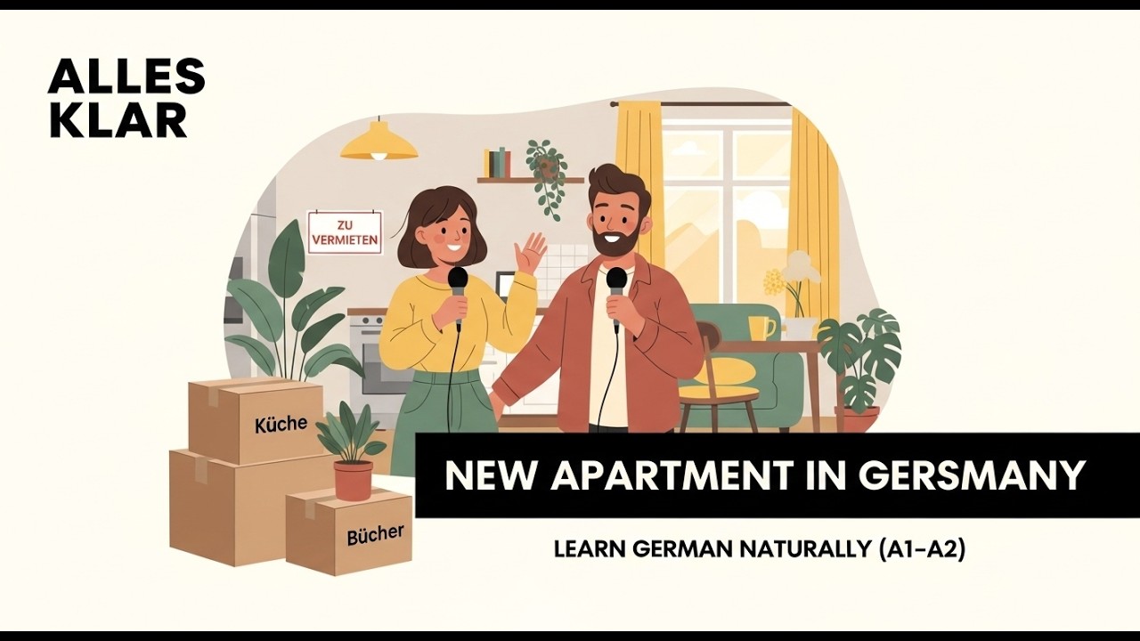 Looking for a New Apartment in GERMANY 🏠 | Speak Real-Life German (A1–A2)