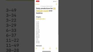 Daily boooom predictions for 08 February 2022 for lunchtime and teatime UK49s