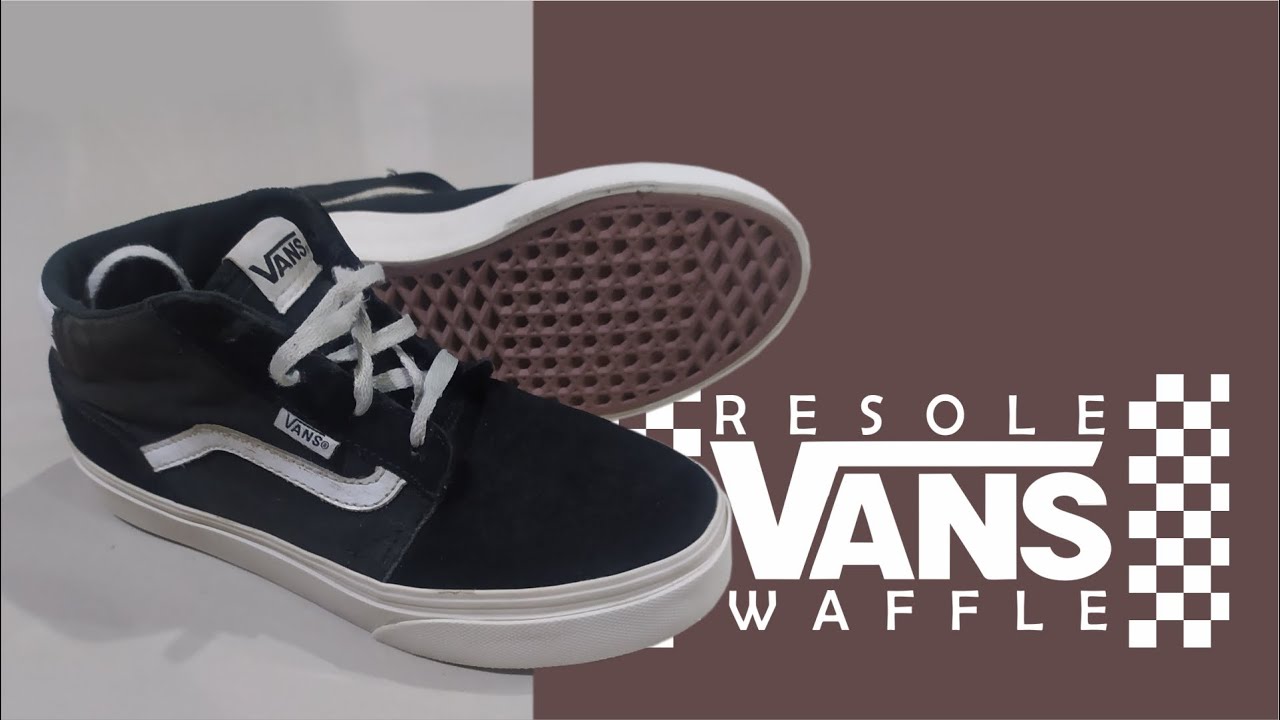 D.I.Y sneakers project || resole vans waffle and midsole - YouTube