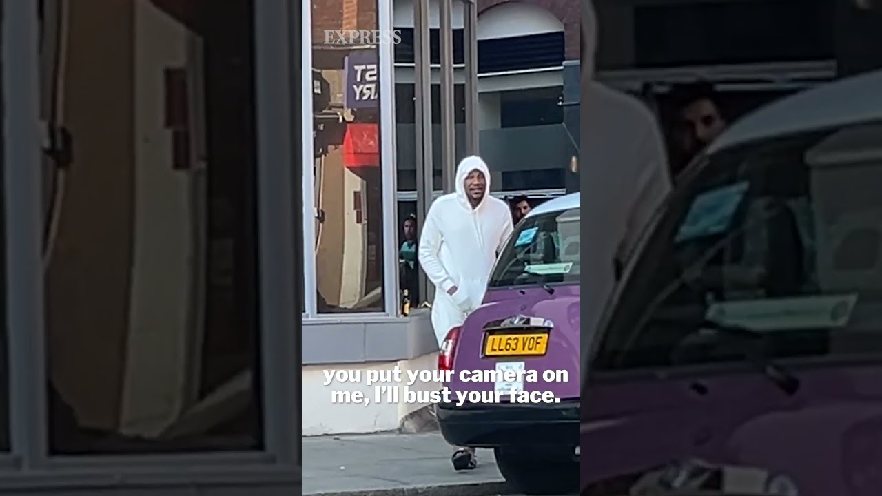 Insane Moment Migrant Threatens To Smash Express Reporter S Face Outside Asylum Hotel