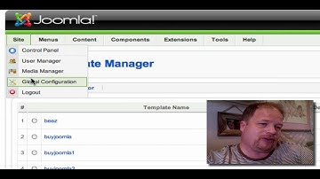 joomla template install and changing the global config