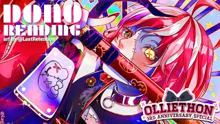 【#OLLIETHON || DONO READING】THANKS FOR THE CRAZY FUN 3RD ANNIV!!【Hololive Indonesia 2nd Gen】