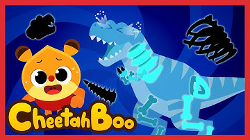 [🎉NEW] My bones are missing! | Dinosaur Fossils Song |Nursery rhymes & Kids Song #Cheetahboo