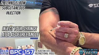Injectable Healing Peptide BPC-157 Subcutaneous Site Injection Instructional Video w/ John Tsikouris