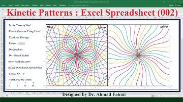 Artistic Kinetic Patterns in Excel Spreadsheet Graphs, Design Your Kinetic Sculpture in Excel: 2nd