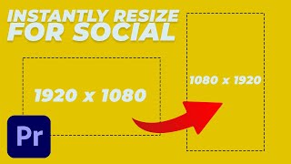 Instantly Resize ANY VIDEO For Social Media (Premiere Pro Auto-Reframe Sequence)