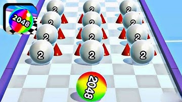 Ball Run 2048 All Level Mobile Gameplay Walkthrough Android IOs Alltrailer Relaxing Video EPIC WIN 🏆