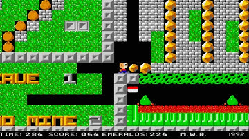 AMIGA BOND MINE 2 BONDMINE 2 STAR INTRO SCENARIO MUSIC BOULDERDASH BOULDER DASH EMERALD MINES WEB